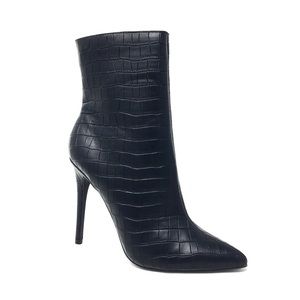 Charlotte Russe Croc Embossed Booties